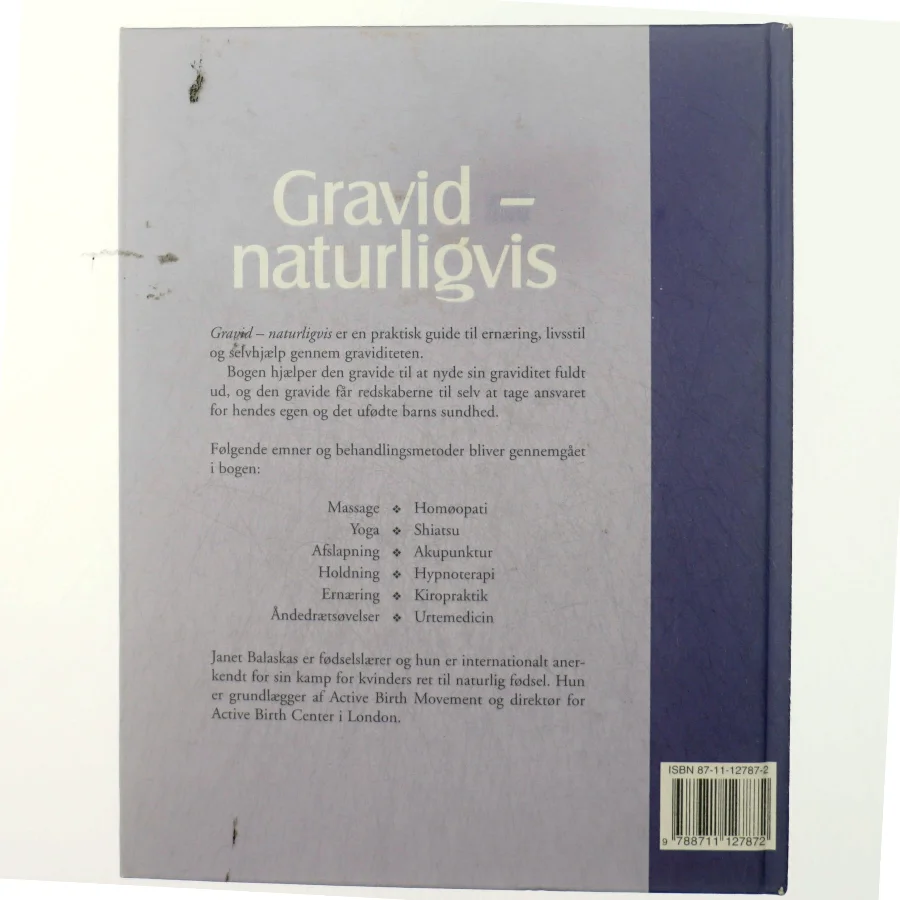 Gravid - naturligvis : velvære fra undfangelse til fødsel af Janet Balaskas (Bog)