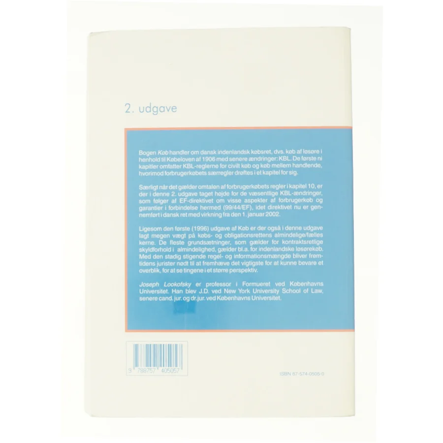 Køb dansk indenlandsk købsret af Joseph Lookofsky fra Bog