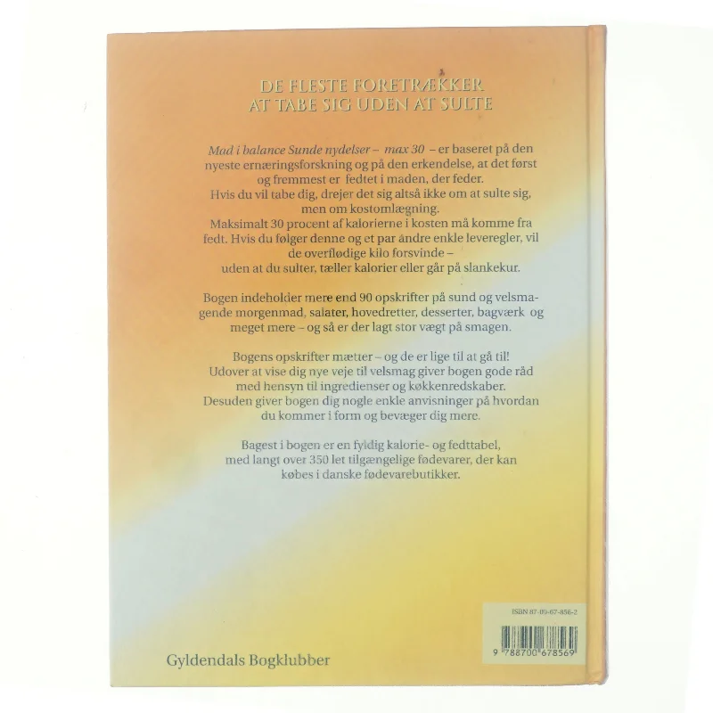 Mad i balance : max 30 (Bog)