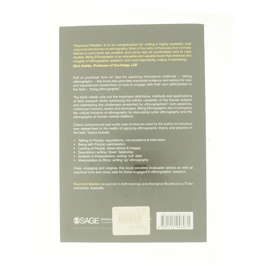 Being Ethnographic: a Guide to the Theory and Practice of Ethnography - 1st Edition (eBook) af Raymond Madden (Bog)