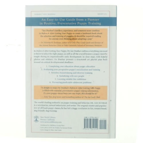 Before & After Getting Your Puppy af Ian Dunbar (Bog)