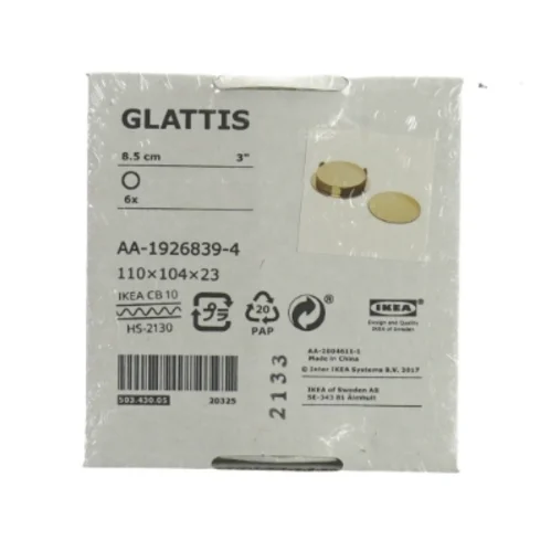 Glattis coasters fra Ikea (str. 8,5 cm)