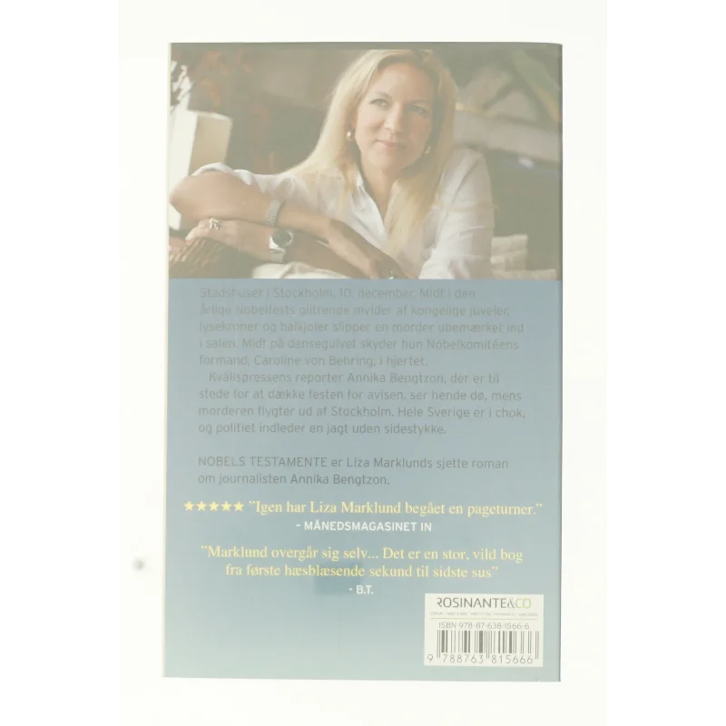 Nobels testamente af Liza Marklund (Bog)