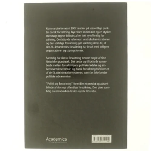 Politik og forvaltning (Bog)