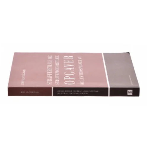 Strafferetlige og straffeprocesretlige opgaver og lektionsplaner mv. af Jørn Vestergaard (Bog)