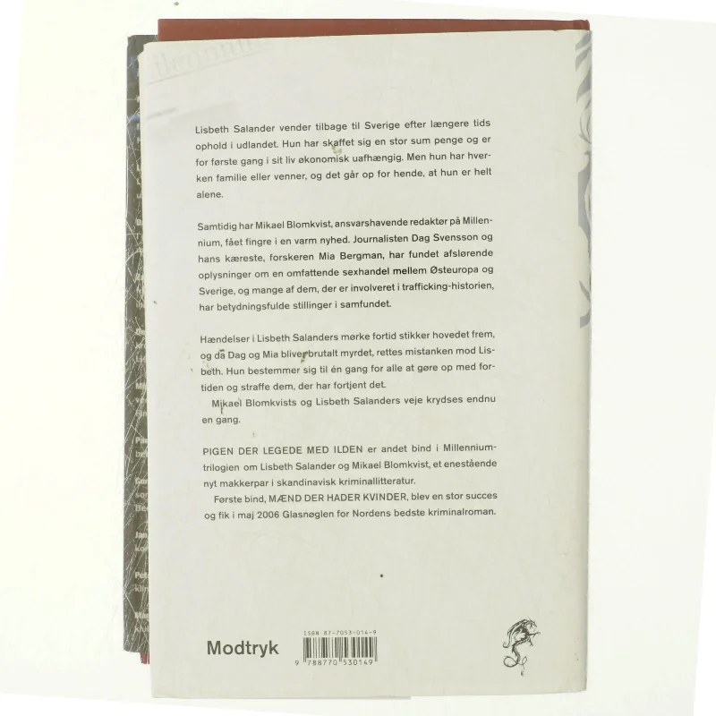 Pigen Der Legede Med Ilden af Stieg Larsson (Bog)