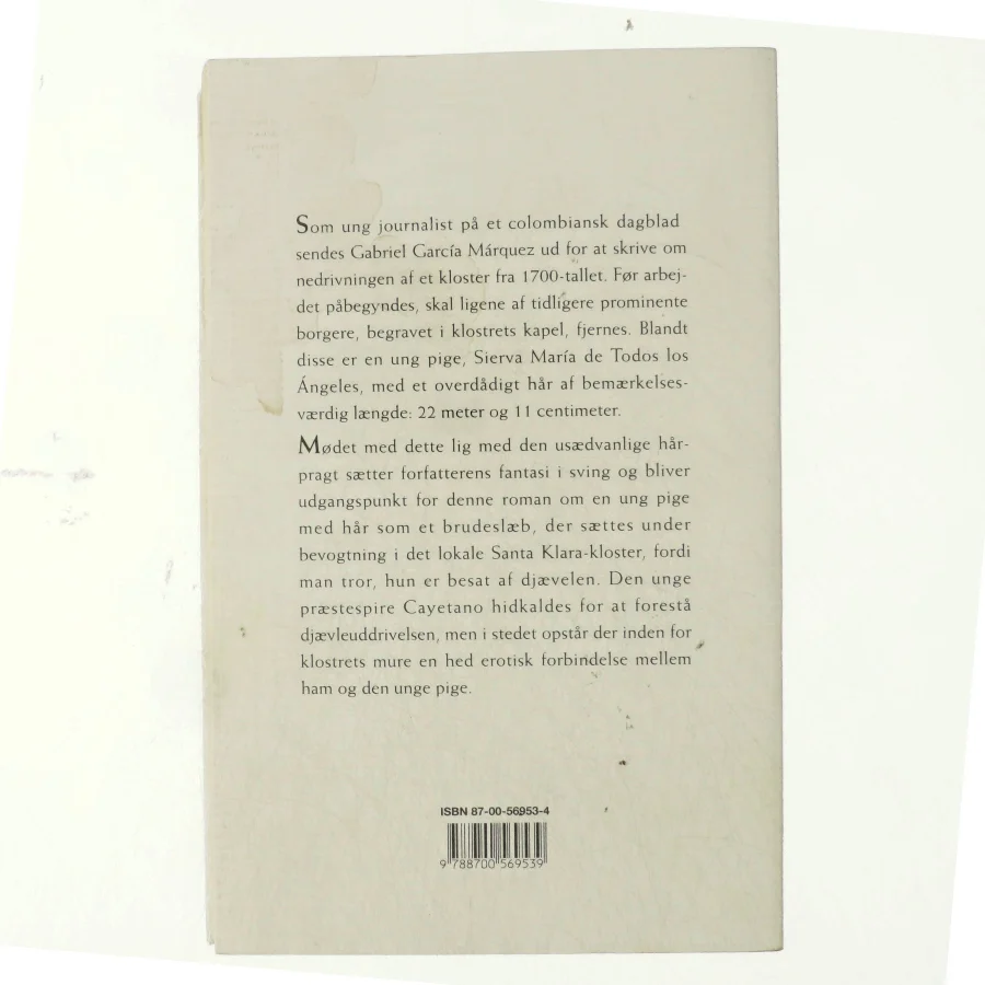 Om kærlighed og andre dæmoner af Gabriel García Márquez (Bog)