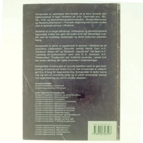 Complet kompendium i skatteret 2007 af Peter Wedel Ranch Krarup (Bog)