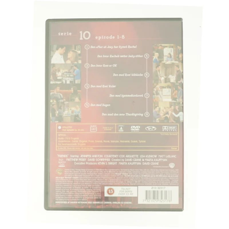 Friends - sæson 10, episode 1-8 fra DVD