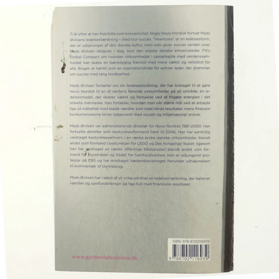 Heartcore : tanker om ledelse af Mads Øvlisen (Bog)