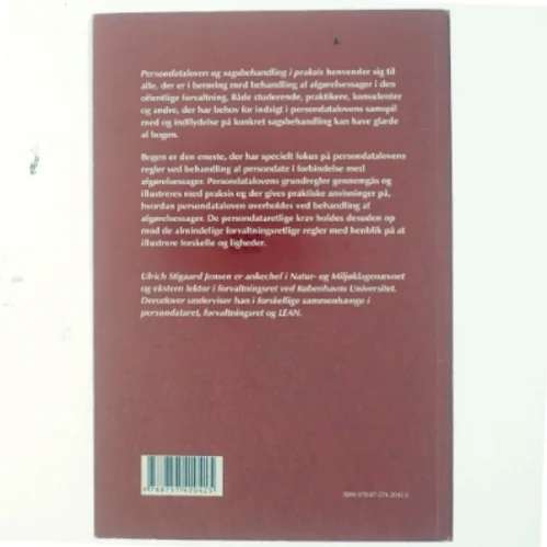 Persondataloven og sagsbehandling i praksis af Ulrich Stigaard Jensen (Bog)