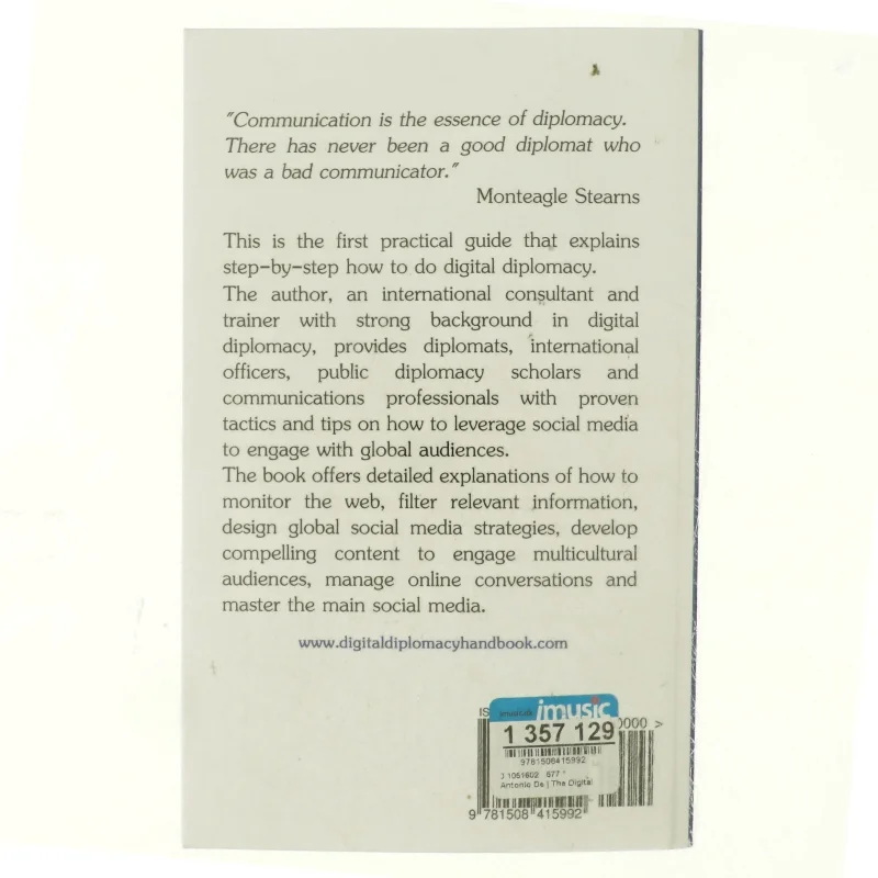 The Digital Diplomacy Handbook af Antonio Deruda (Bog)
