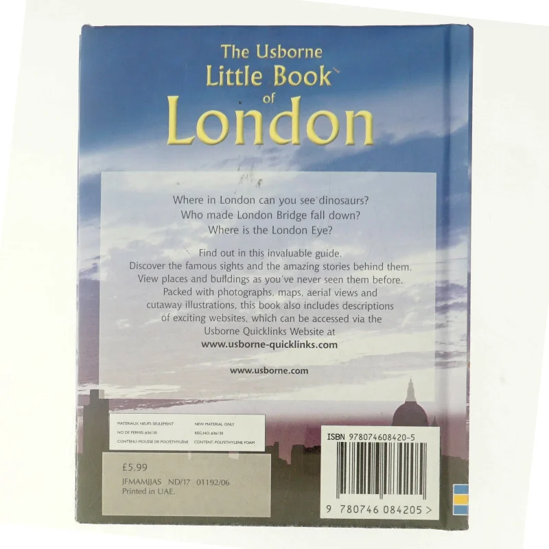 The Usborne Little Book of London af Rosie Dickins (Bog)