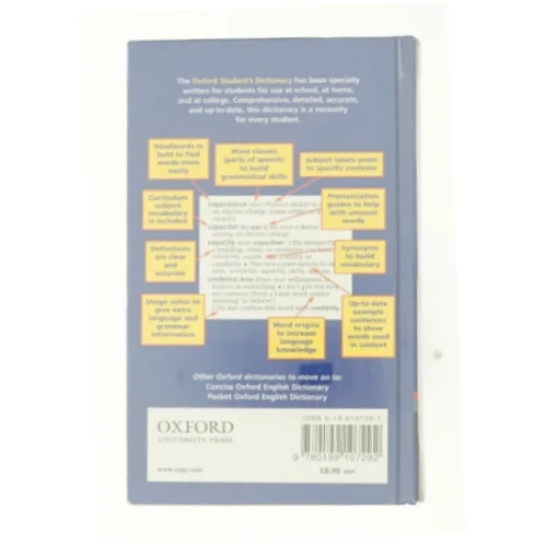 The Oxford Student's Dictionary. (Lernmaterialien) (Bog)