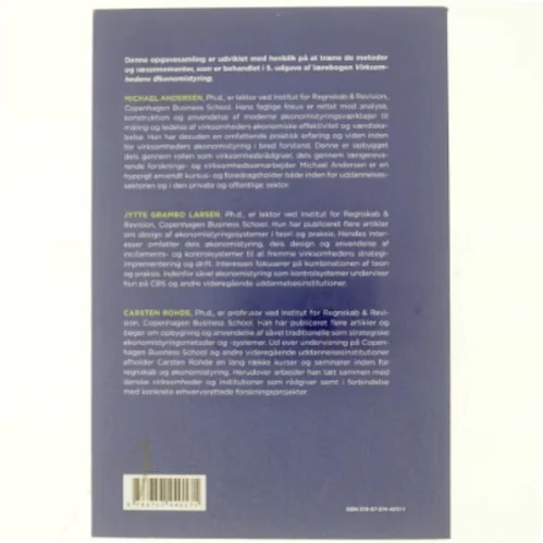 Opgavesamling til virksomhedens økonomistyring af Michael Andersen (Bog)