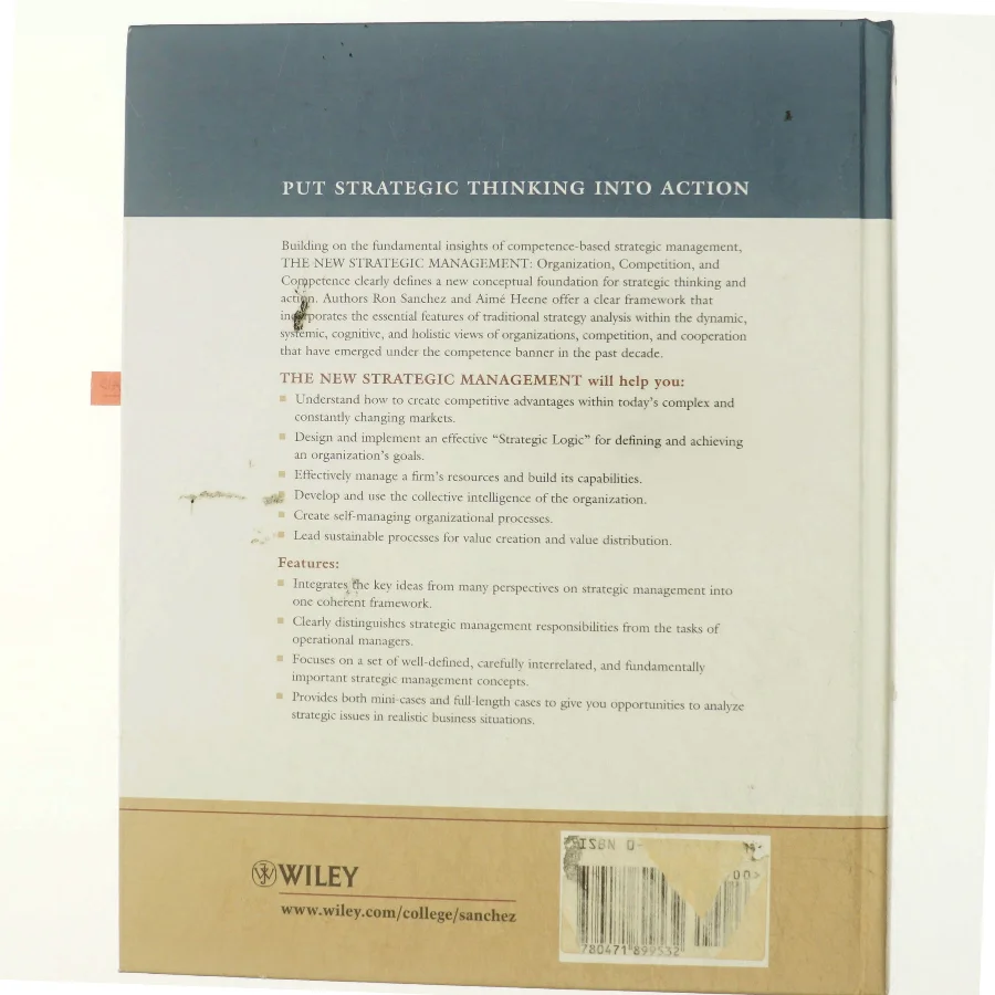 The new strategic management : organization, competition, and competence (Bog)