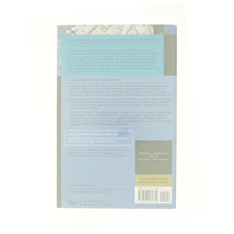 The Norton anthology of english literature (Bog)