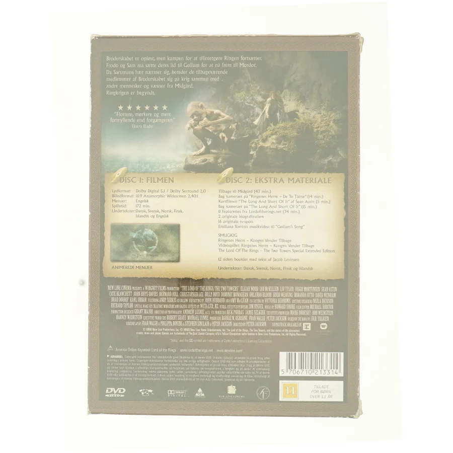 Ringenes Herre - De to tårne (DVD)