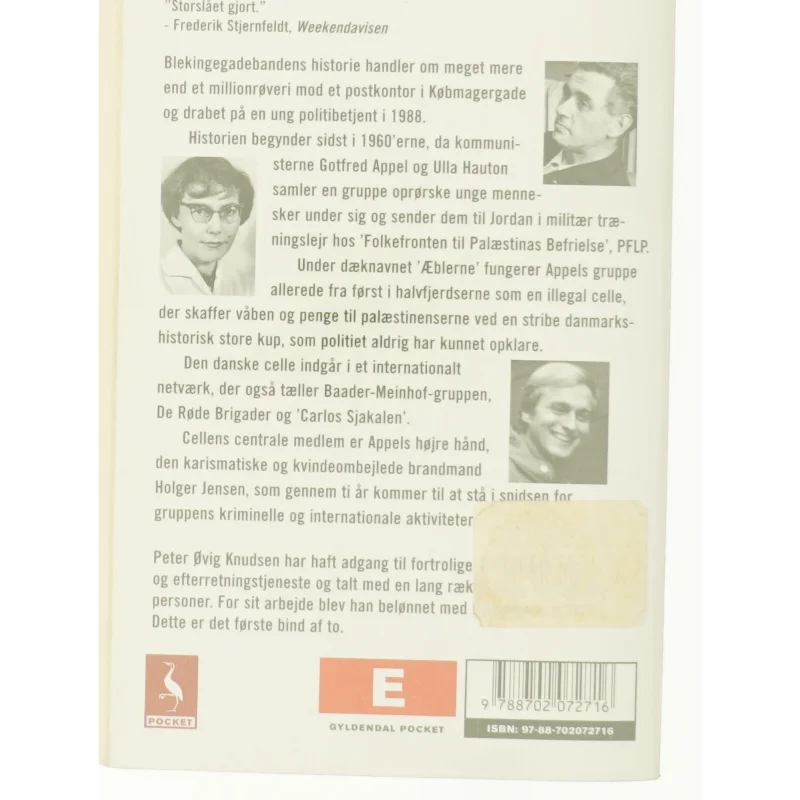 Blekingegadebanden. Bind 1 af Peter Øvig Knudsen (Bog)