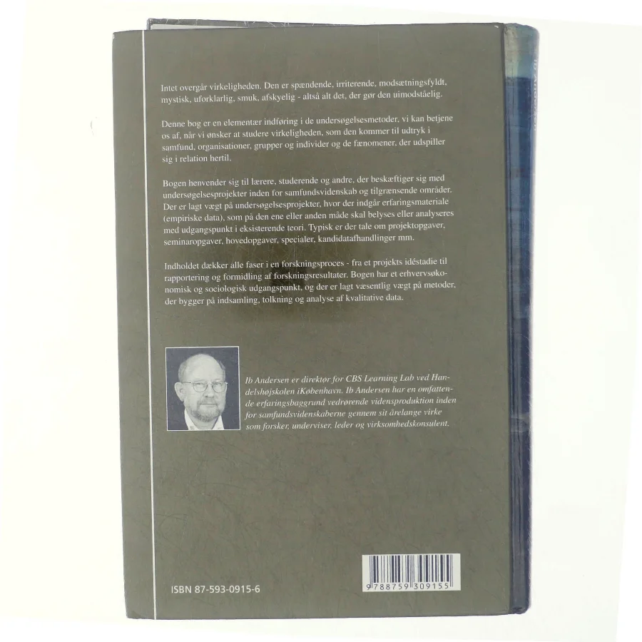 Den skinbarlige virkelighed : om vidensproduktion inden for samfundsvidenskaberne af Ib Andersen (f. 1943) (Bog)
