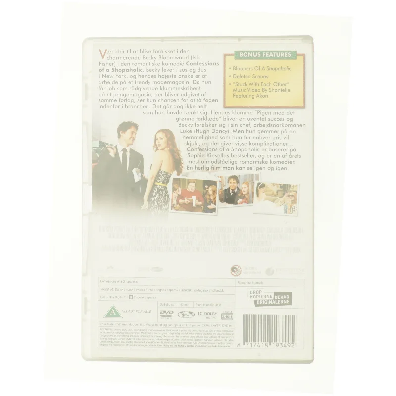 Cofessions of a shopaholic fra DVD