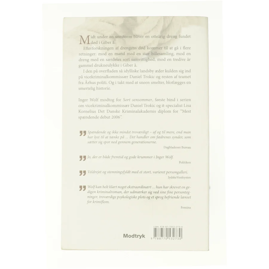 Frost og aske af Inger Wolf (Bog)