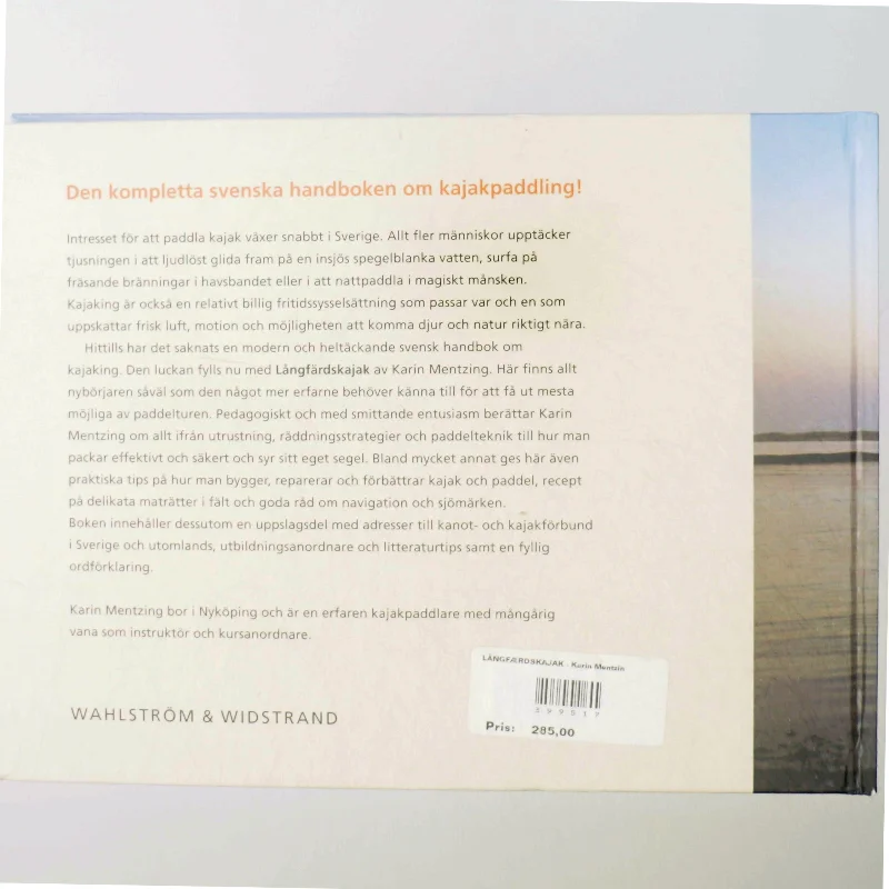 Långfärdskajak af Karin Mentzing (bog) fra W&W