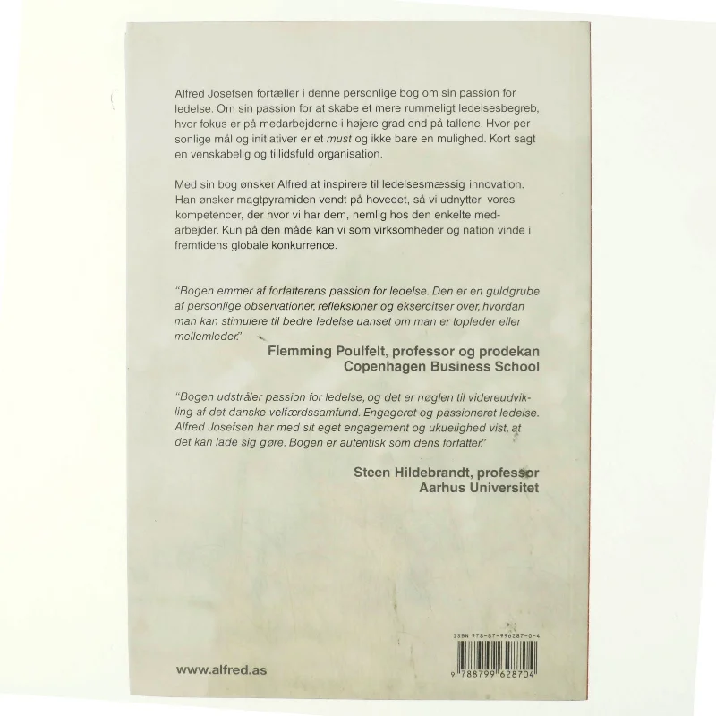 Min passion for ledelse af Alfred Josefsen (Bog)