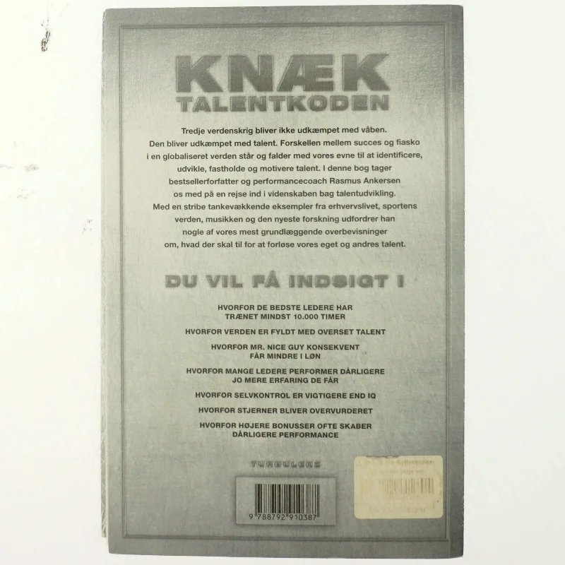 Knæk talentkoden af Rasmus Ankersen (Bog)