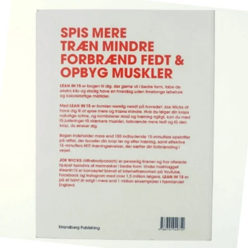 Lean in 15 - hurtigt i form af Joe Wicks (Bog)
