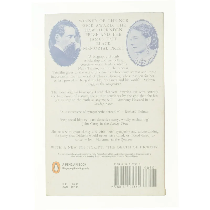 The Invisible Woman : the Story of Nelly Ternan and Charles Dickens by Claire Tomalin af Claire Tomalin (Bog)