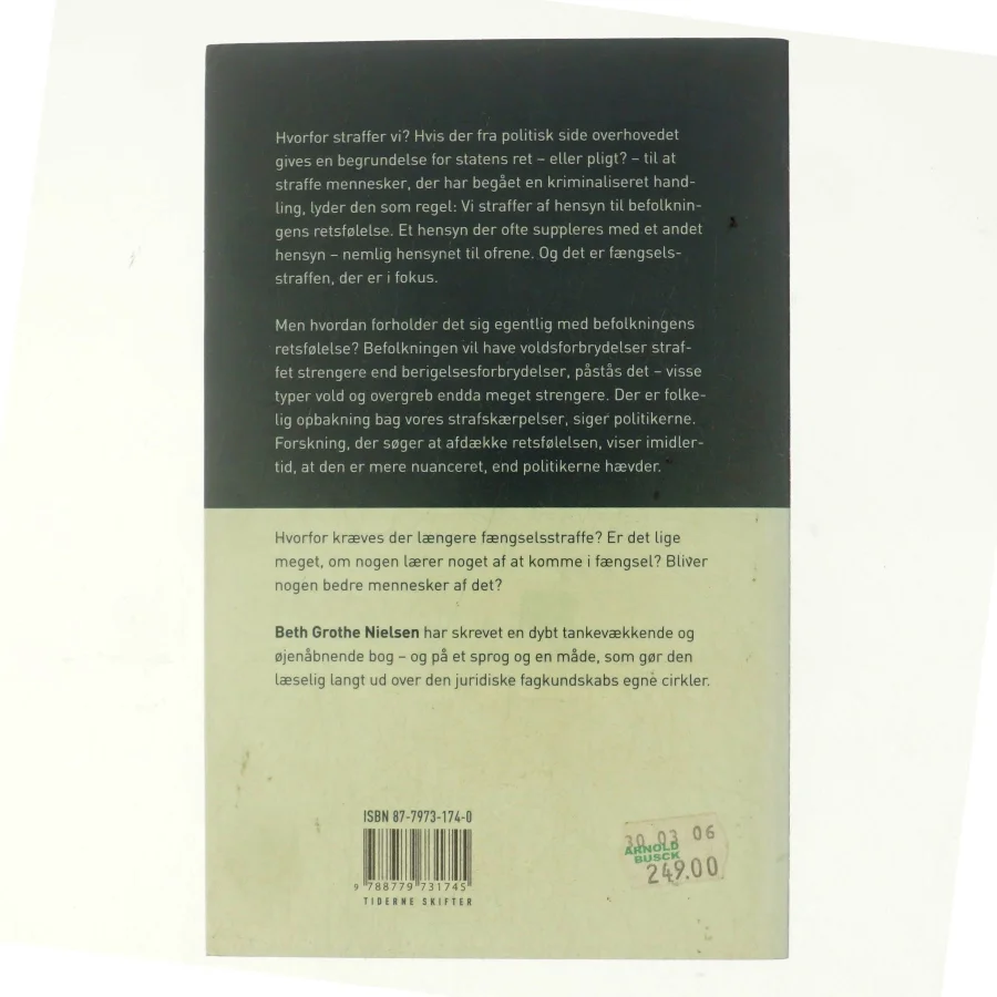 Straf af Beth Grothe Nielsen (Bog)