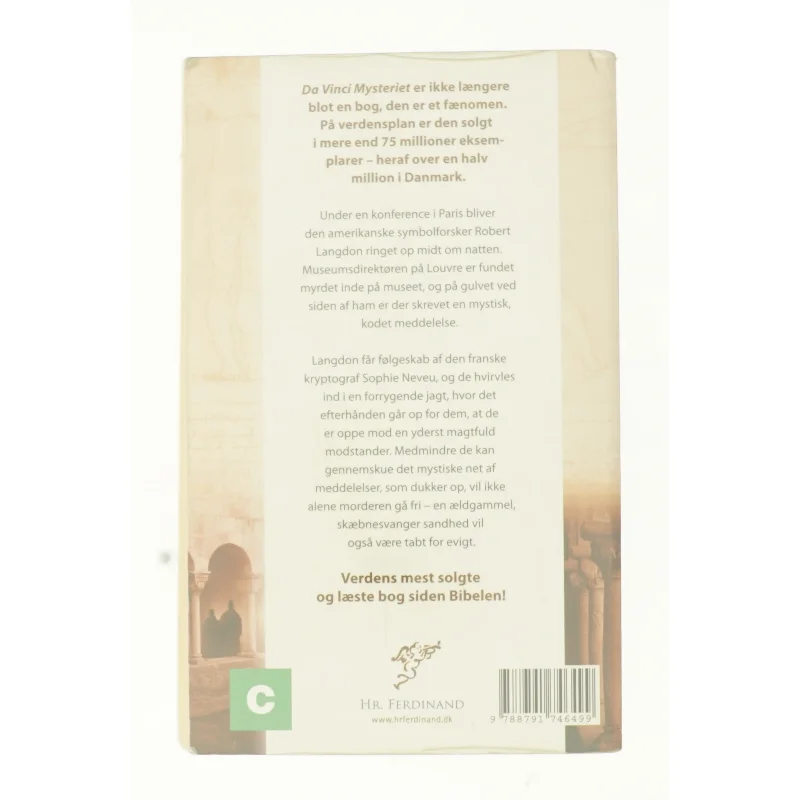 Da Vinci mysteriet af Dan Brown (Bog)