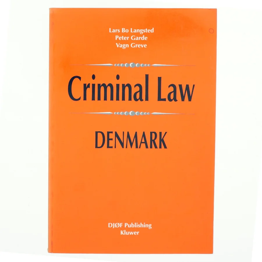 Criminal law in Denmark (Bog)