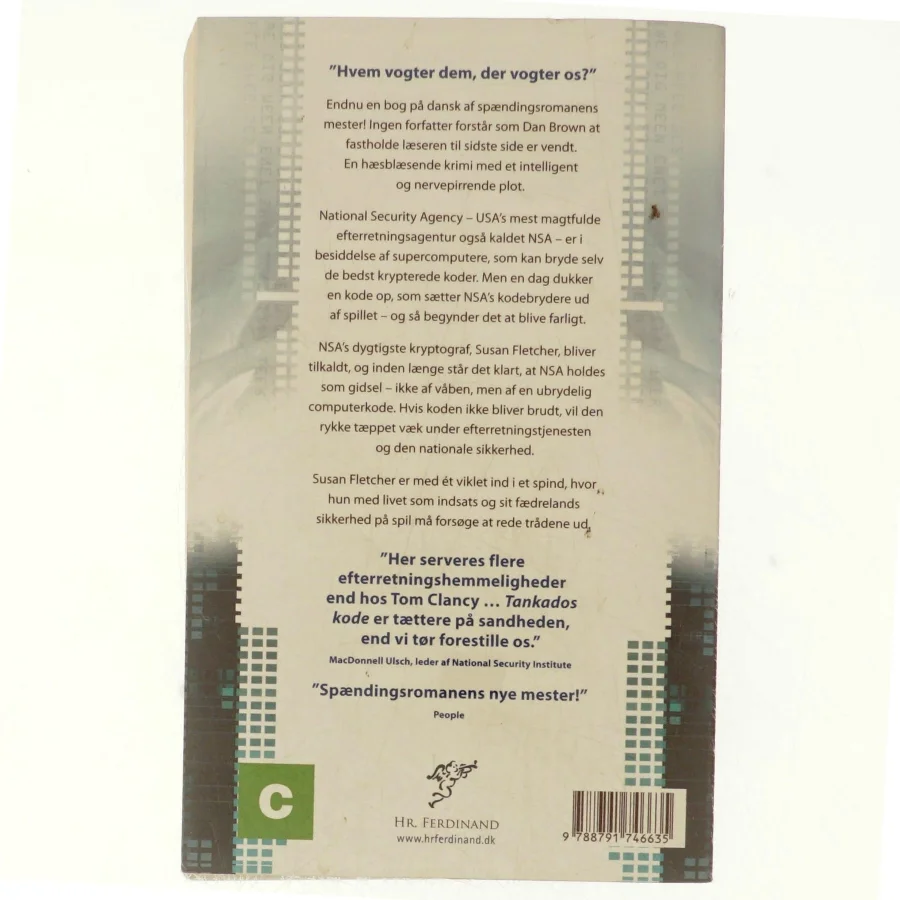 Tankados kode af Dan Brown (Bog)