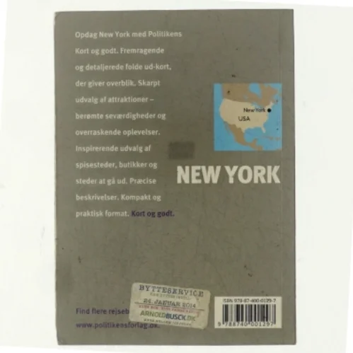 Politikens Kort og godt om New York af Raphaëlle Vinon (Bog)