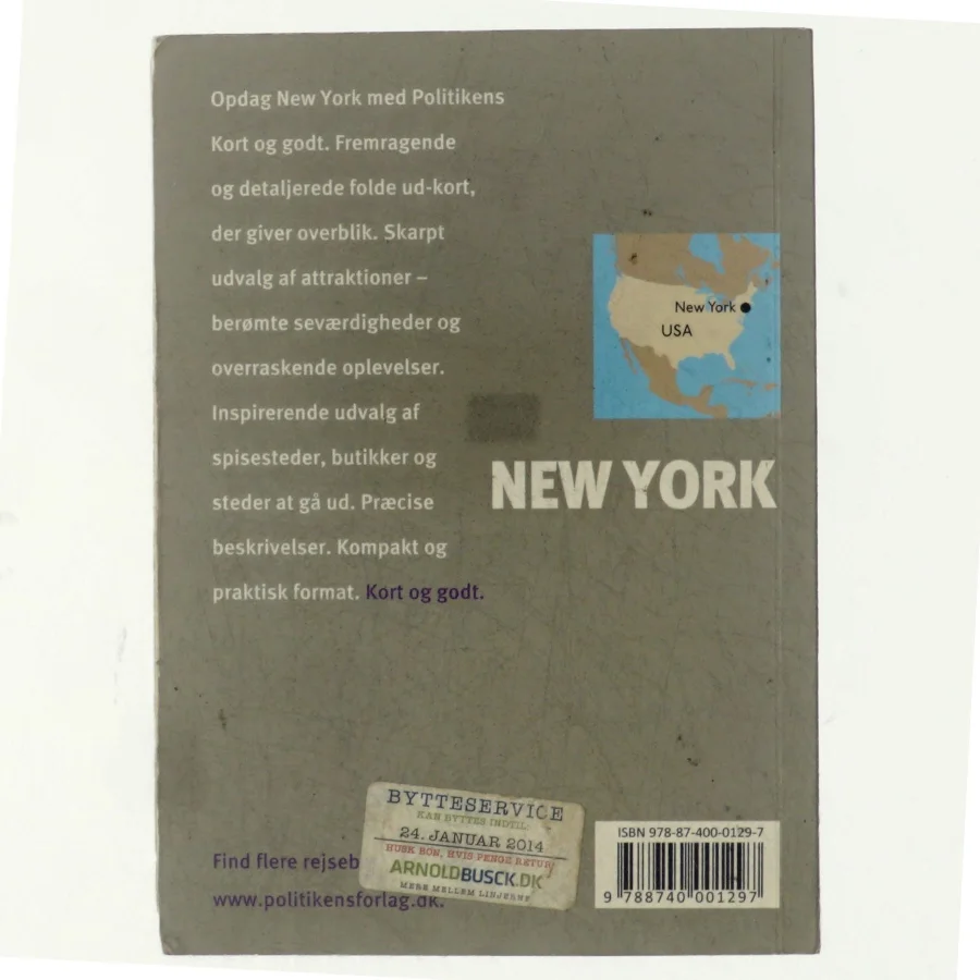 Politikens Kort og godt om New York af Raphaëlle Vinon (Bog)