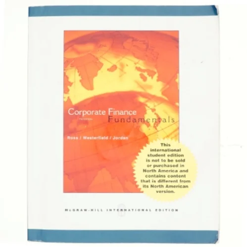Corporate Finance af Stephen A. Ross, Randolph Westerfield, Bradford D. Jordan (Bog)