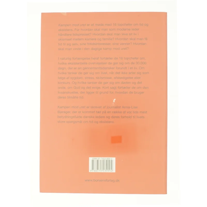 Kampen mod uret af Anna-Lise Bjerager (Bog)