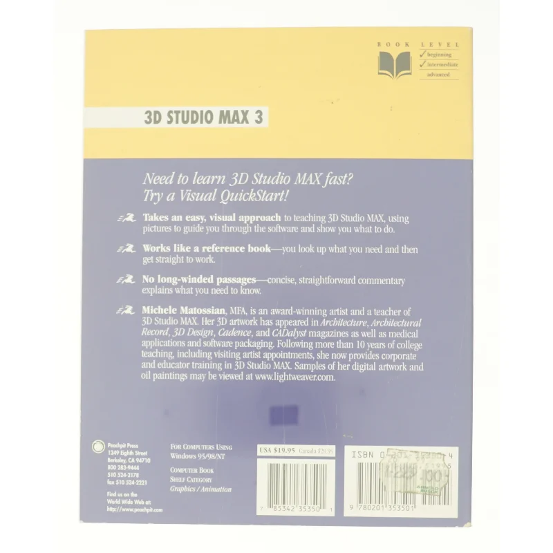 3D Studio Max R3 (Visual QuickStart Guide) af Michele Matossian (Bog)