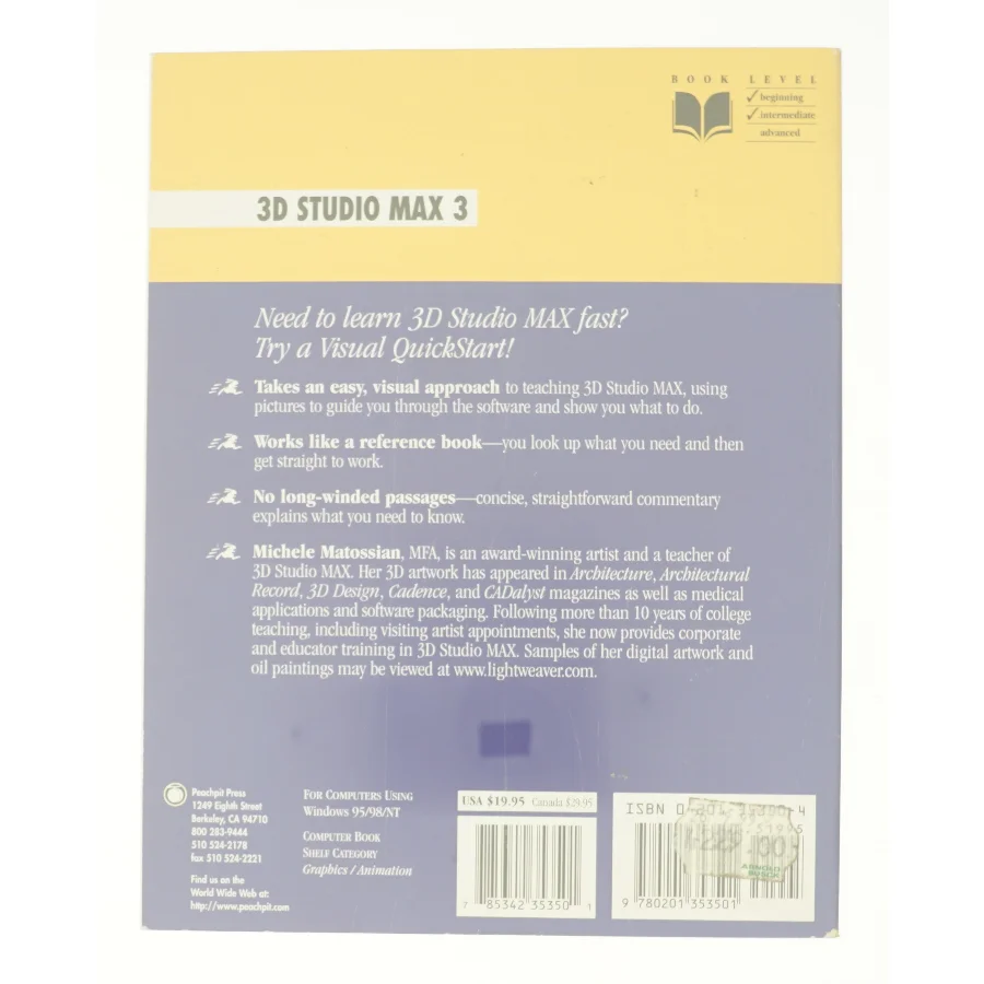 3D Studio Max R3 (Visual QuickStart Guide) af Michele Matossian (Bog)