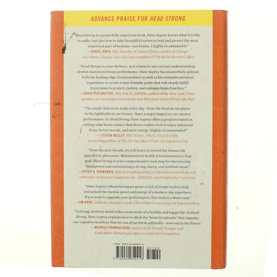 Head strong : the bulletproof plan to activate untapped brain energy to work smarter and think faster-in just two weeks af Dave Asprey (Bog)