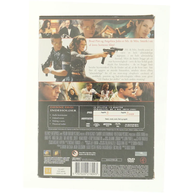 Mr. & Mrs. Smith fra DVD
