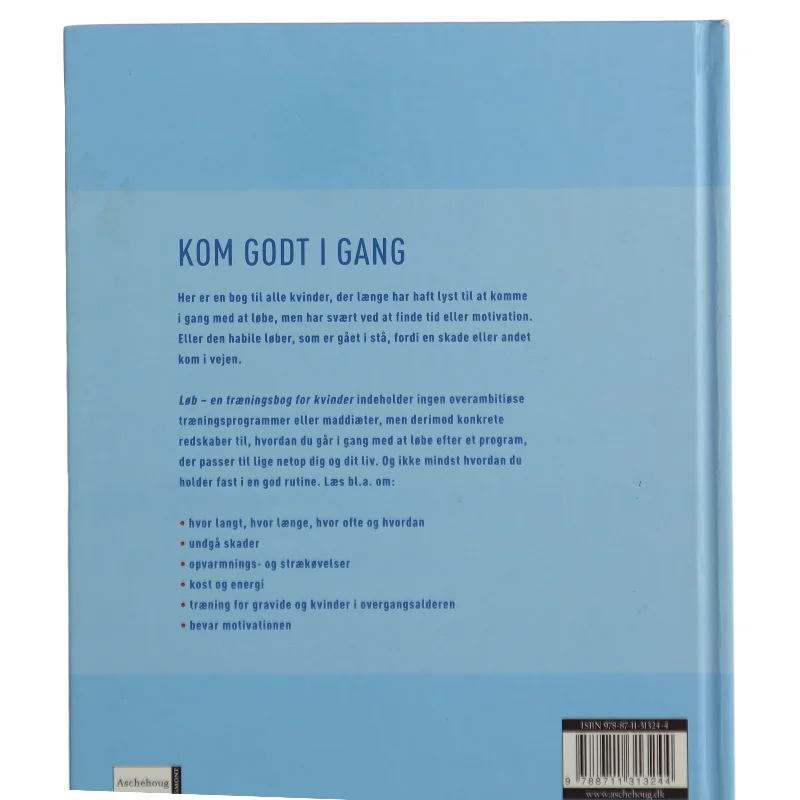 LØB en træningsbog for kvinder (Bog) fra Aschehoug