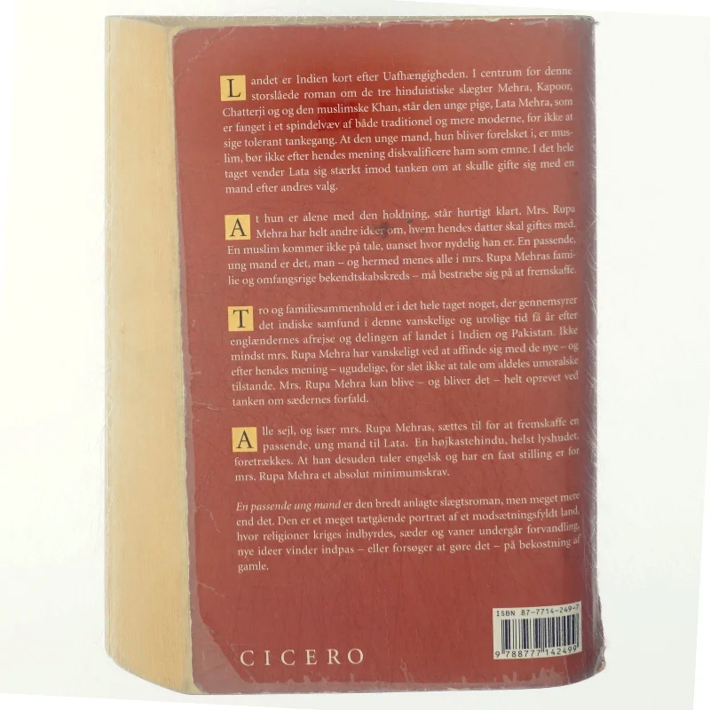 En passende ung mand af Vikram Seth (Bog)