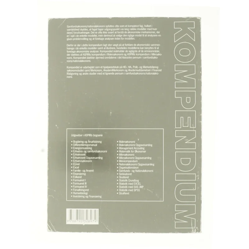 Samfunds- og nationaløkonomi  fra Bog