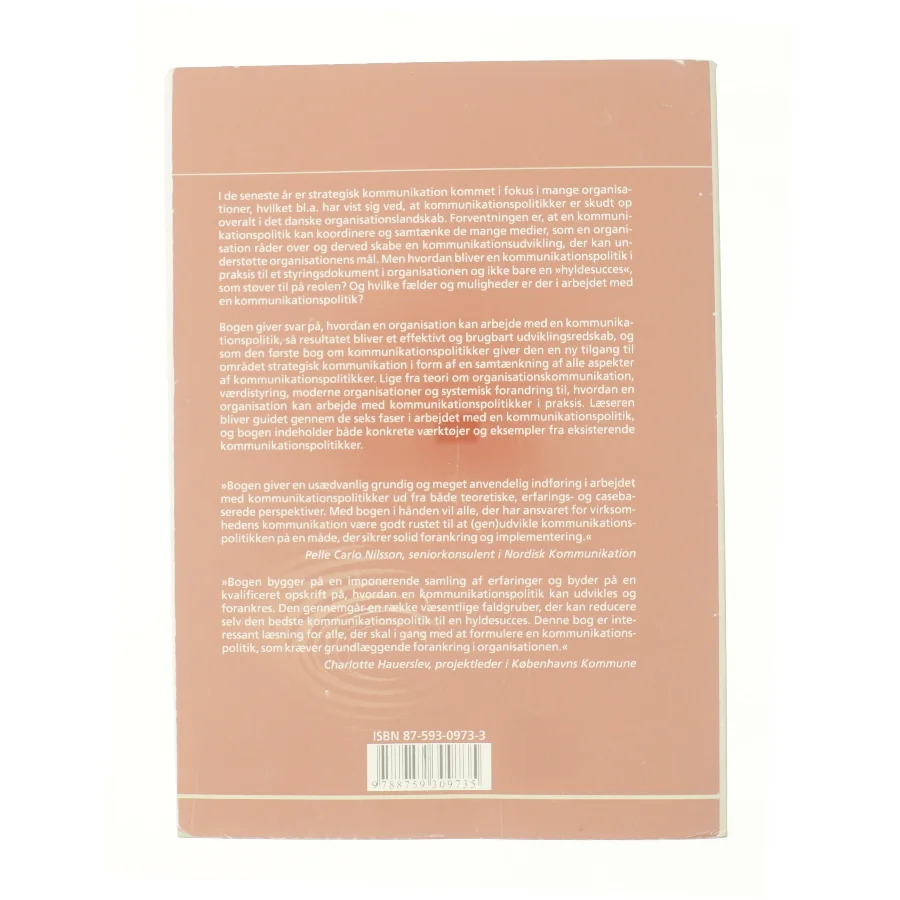 Kommunikationspolitikker (Bog)