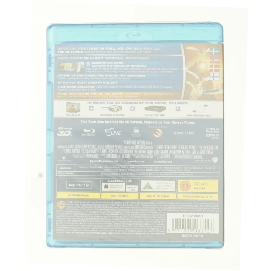 Legend Of The Guardians  fra DVD