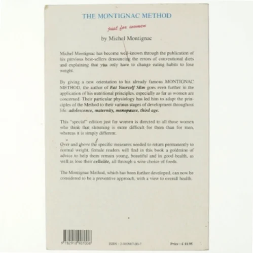The Montignac Method Just for Women af Michel Montignac (Bog)