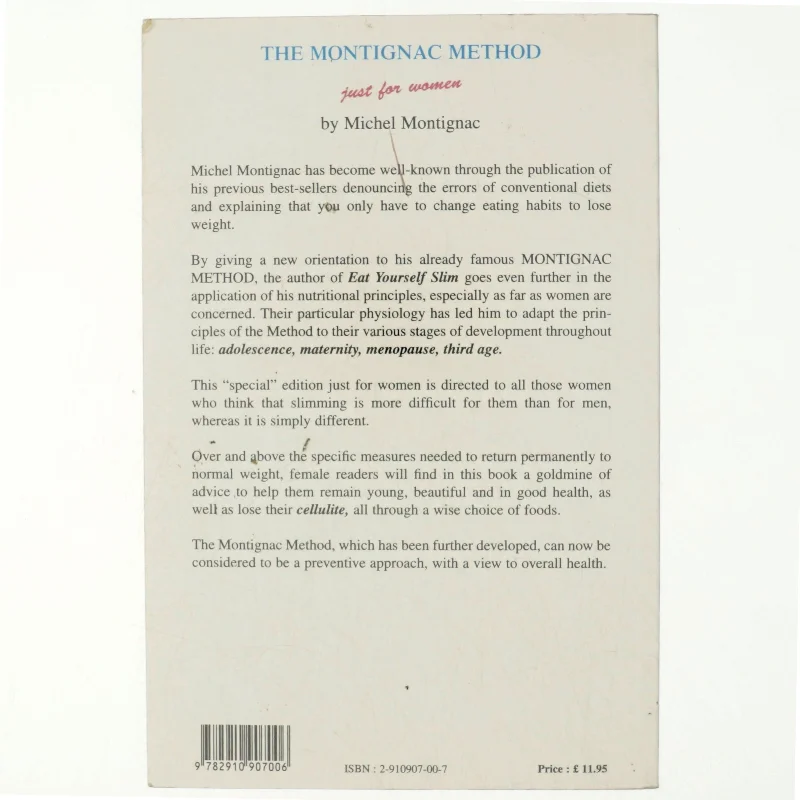 The Montignac Method Just for Women af Michel Montignac (Bog)